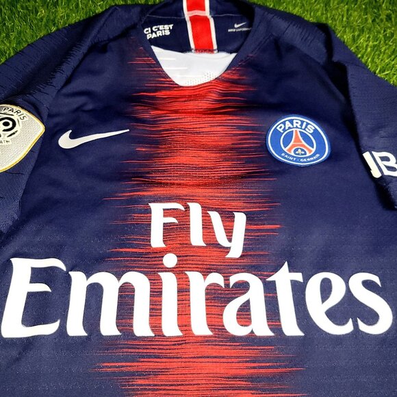 Mbappe Psg Paris Saint Germain PLAYER ISSUE 2018 2019 Soccer Jersey M - Picture 3 of 10